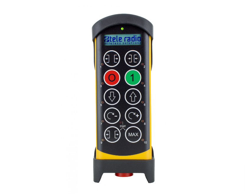 TeleRadio Tiger button type Radio remote control receiver for cranes and lifting equipment in Abu Dhabi, Dubai, Sharjah, Ras Al Khaimah, Umm Al Quwain UAE