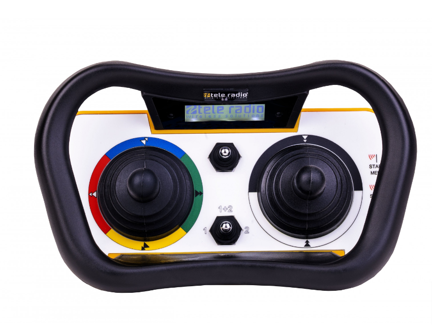 TeleRadio UAE dealer Joystick Radio remote control receiver for cranes and lifting equipment in Abu Dhabi, Dubai, Sharjah, Ras Al Khaimah, Umm Al Quwain UAE