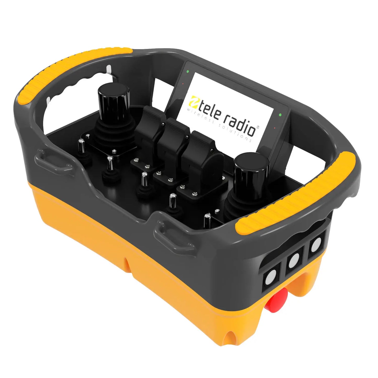 TeleRadio UAE dealer Joystick Radio remote control for cranes and lifting equipment in Abu Dhabi, Dubai, Sharjah, Ras Al Khaimah, Umm Al Quwain UAE