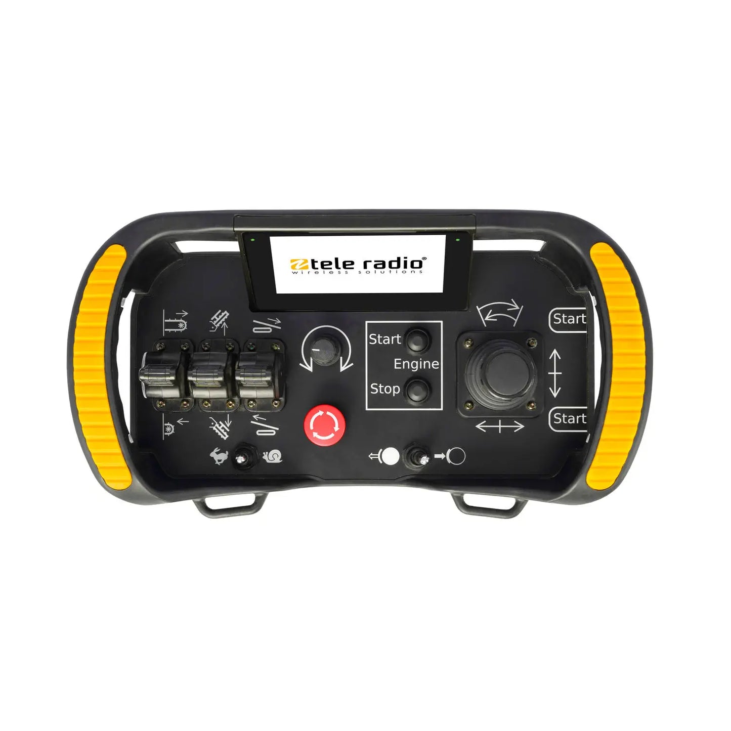 TeleRadio UAE dealer Joystick Radio remote control for cranes and lifting equipment in Abu Dhabi, Dubai, Sharjah, Ras Al Khaimah, Umm Al Quwain UAE