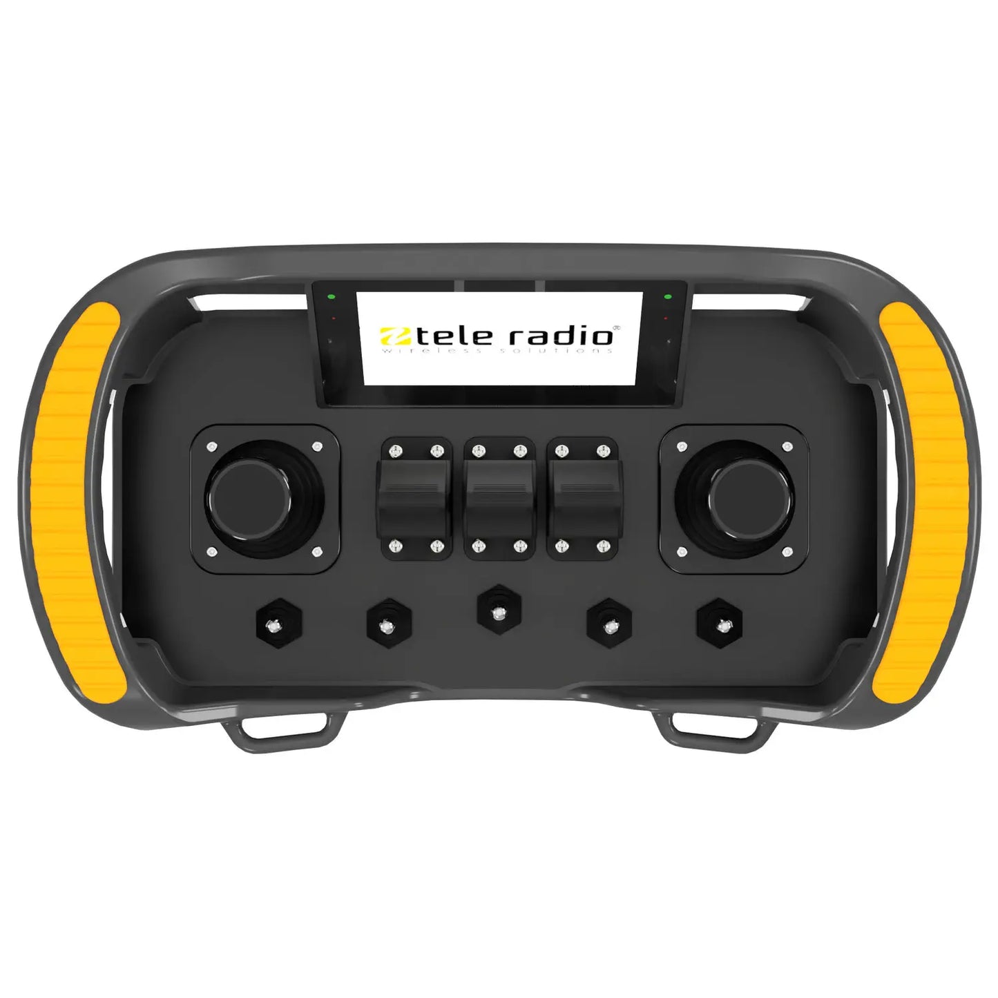 TeleRadio UAE dealer Joystick Radio remote control for cranes and lifting equipment in Abu Dhabi, Dubai, Sharjah, Ras Al Khaimah, Umm Al Quwain UAE