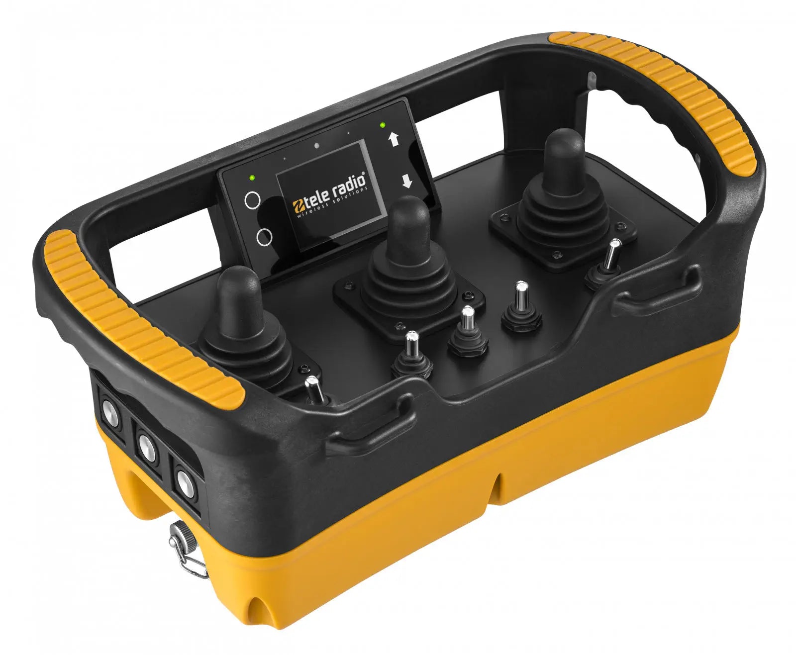 TeleRadio UAE dealer Joystick Radio remote control for cranes and lifting equipment in Abu Dhabi, Dubai, Sharjah, Ras Al Khaimah, Umm Al Quwain UAE