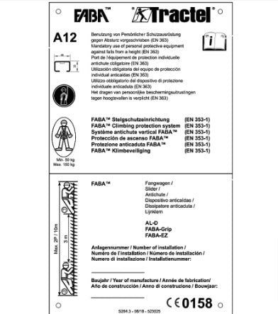 Tractel UAE dealer sign plate safety equipment suppliers in Abu Dhabi, Dubai, Sharjah, Ras Al Khaimah, Umm Al Quwain UAE