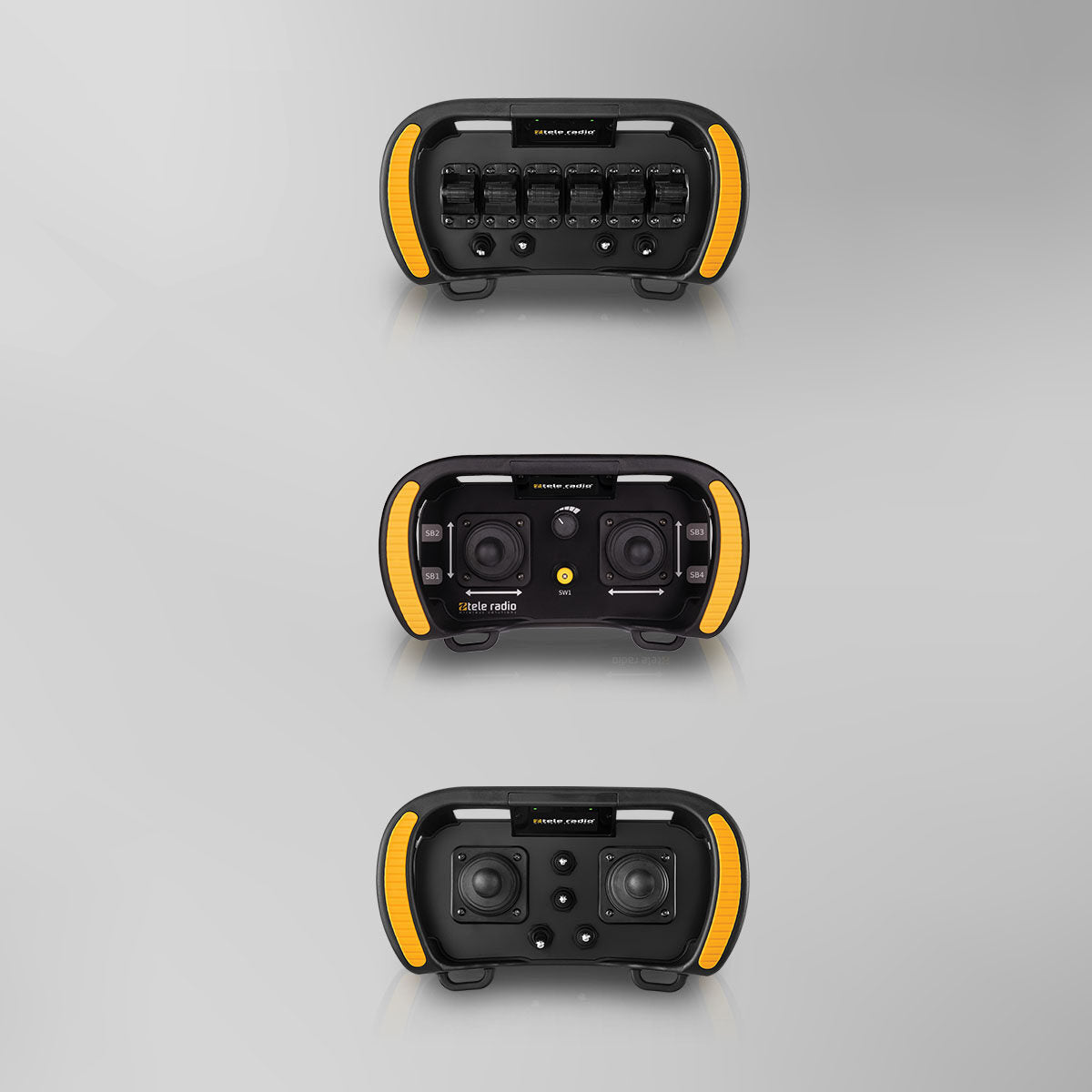 TeleRadio UAE dealer Joystick Radio remote control for cranes and lifting equipment in Abu Dhabi, Dubai, Sharjah, Ras Al Khaimah, Umm Al Quwain UAE