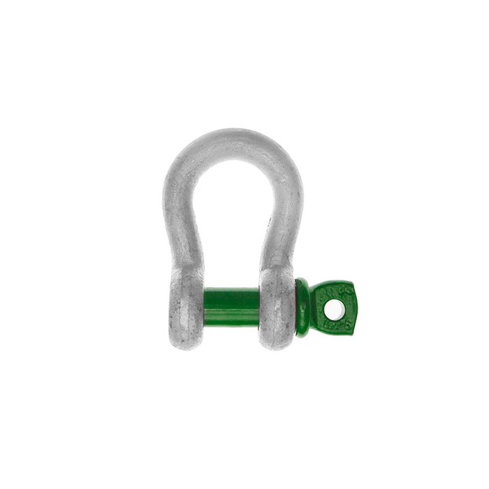 Bow Shackle | Green Pin | Grade 60 |  Screw Collar Pin | WLL: 0.33 to 0.75 Ton