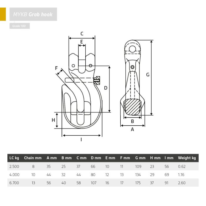 Shortening Hook | Clevis Type and  Secure Locking